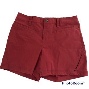 Athleta red woman’s hiking shorts